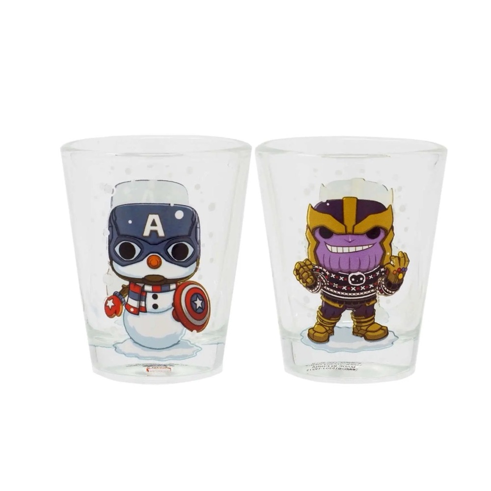 Funko Marvel Avengers Toothpick Holder Shot Glasses Holiday